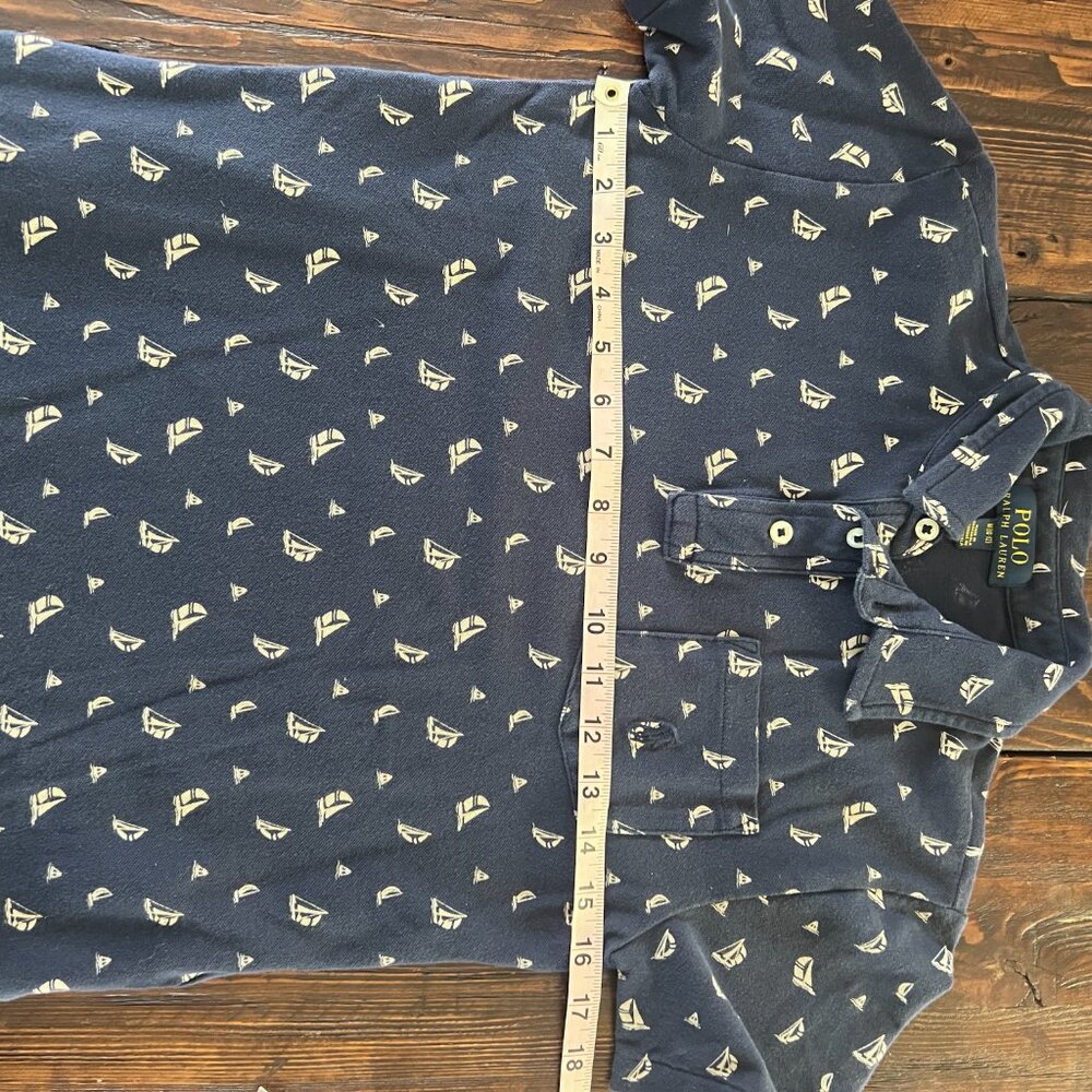 Polo Ralph Lauren Boys LOT Medium Short Sleeve Summer Nautical Pony Shirt - Picture 5 of 14